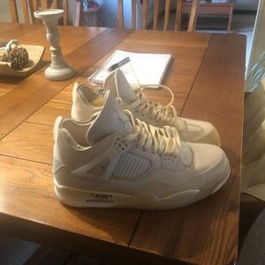 Off white Jordan 4 “white sail”